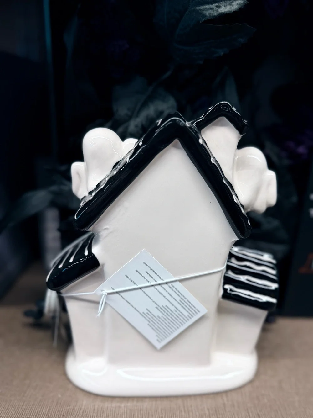 KIRKTON HOUSE Light up Ceramic Haunted House with Ghost